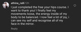 Hip exercise course client review.