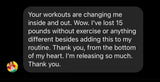 Somatic course client results.