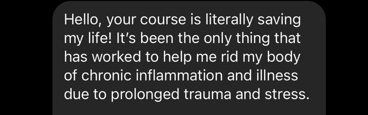 High cortisol workout course client review.