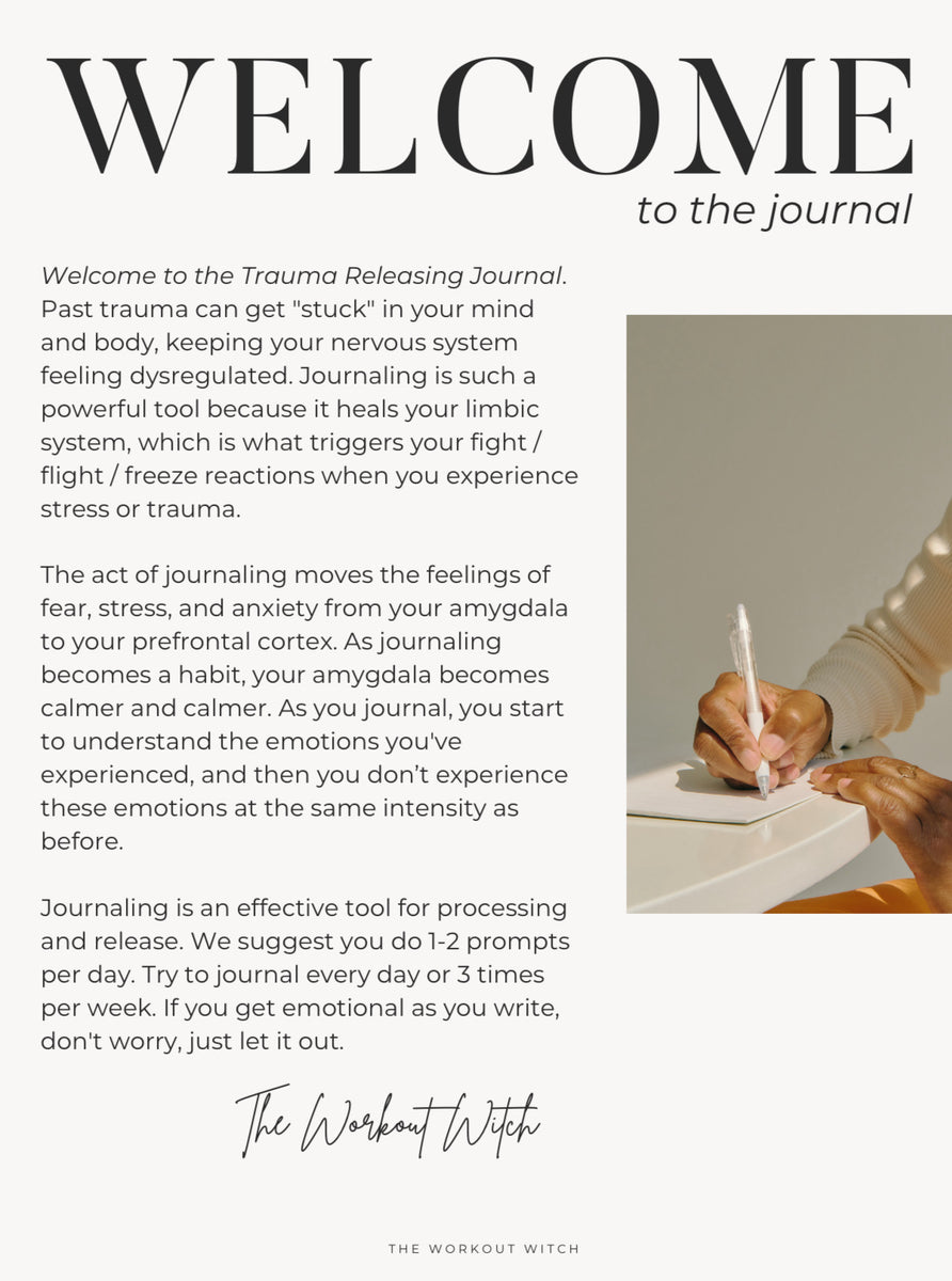 Trauma Releasing Journal – The Workout Witch