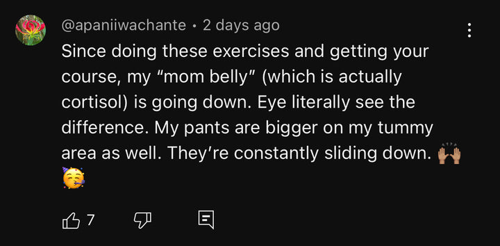 Somatic exercises for cortisol belly review.