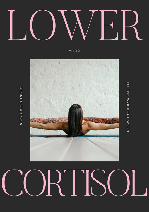 Somatic exercises to lower cortisol course by The Workout Witch.