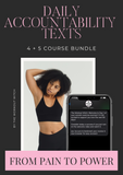Daily accountability texts for The Workout Witch.