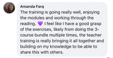 Somatic teacher certification program client review.