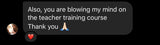 Somatic teacher training online student review.