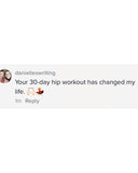 30 day hip workout course client review.