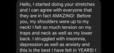 Somatic stretches and workout course student review.