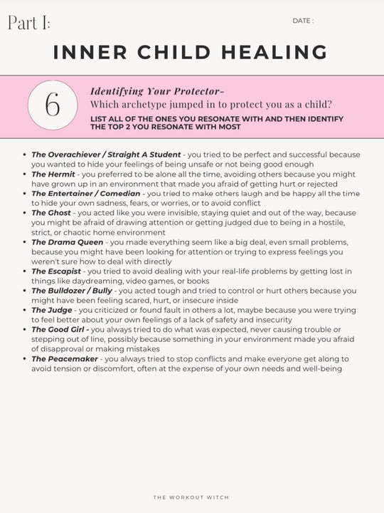 Inner child healing journal