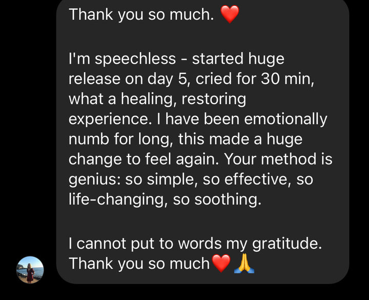 Release stress and healing course client review. 