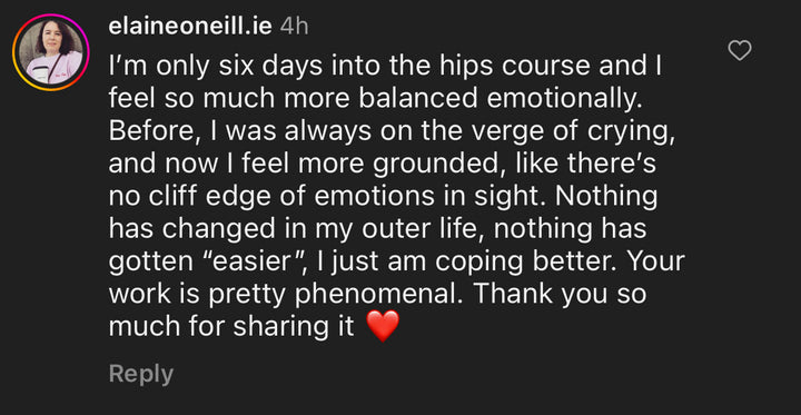 Tight hip exercise course client review.