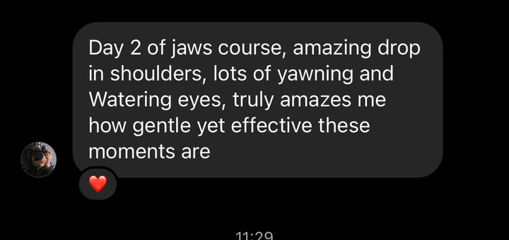 Jaw clenching relief course by The Workout Witch review. 