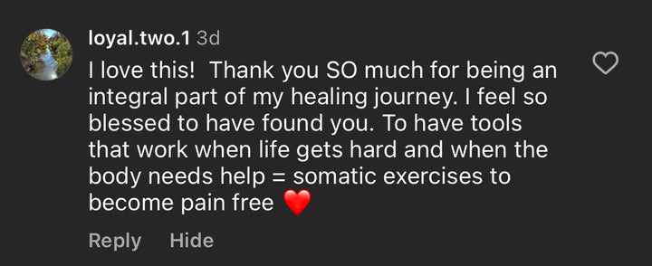 Somatic healing and exercise course review from The Workout Witch.