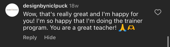 Somatic exercises certification by The Workout Witch student testimonial.