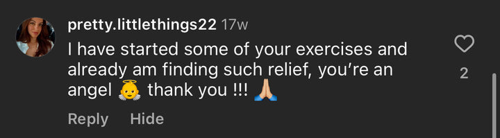 Finding stress relief from somatic healing club app by the Workout Witch, client review.