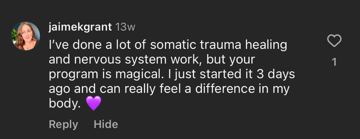 The Workout Witch somatic trauma healing and nervous system course review 