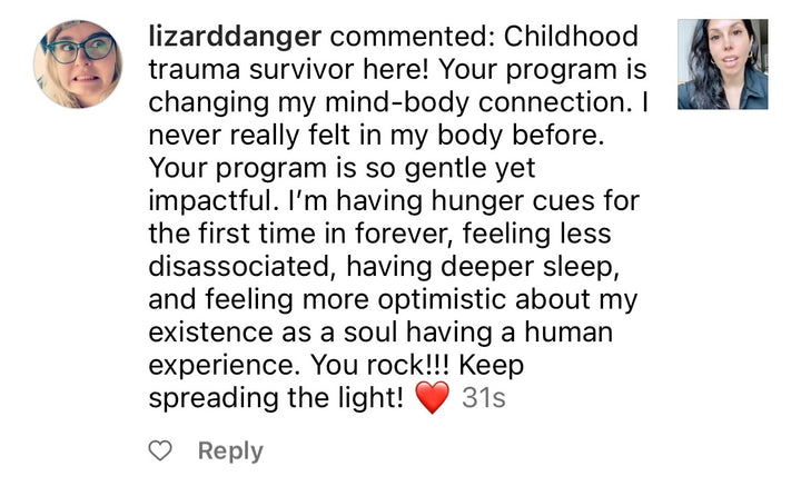 Full body trauma release exercise course student review.