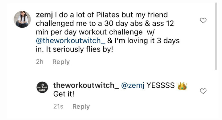 30 day abs and ass challenge student results