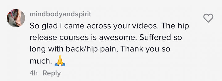 Hip release exercise course client review.