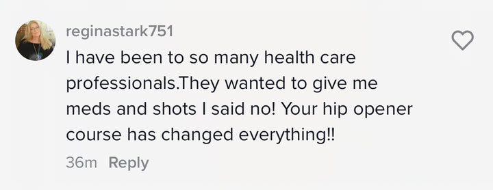 Hip opener course client review.