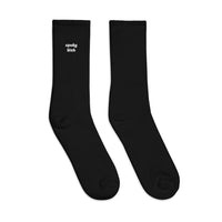 Spooky Bitch Embroidered Socks